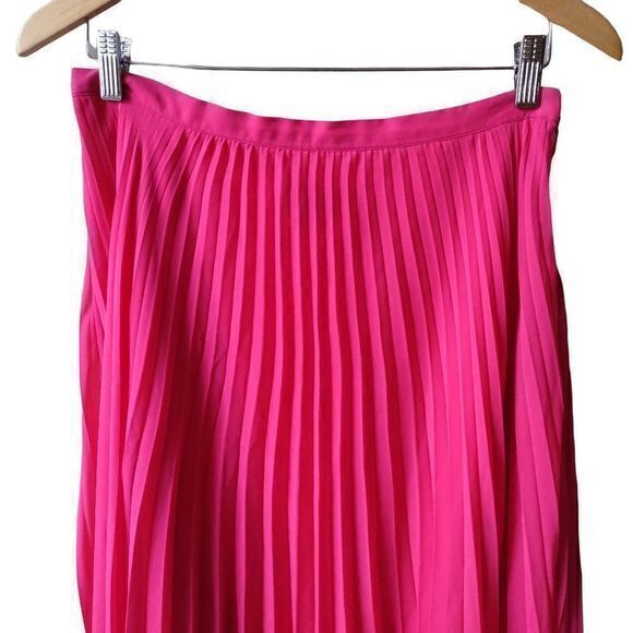 Gossip Girl x Romeo and Juliet‎ Couture Hot Pink Pleated Maxi Skirt Size M - Picture 4 of 16